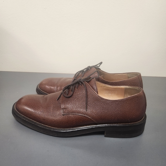 MARTIN DINGMAN - BROWN LEATHER TIE OXFORDS Shoes SIZE 9 - Picture 3 of 10